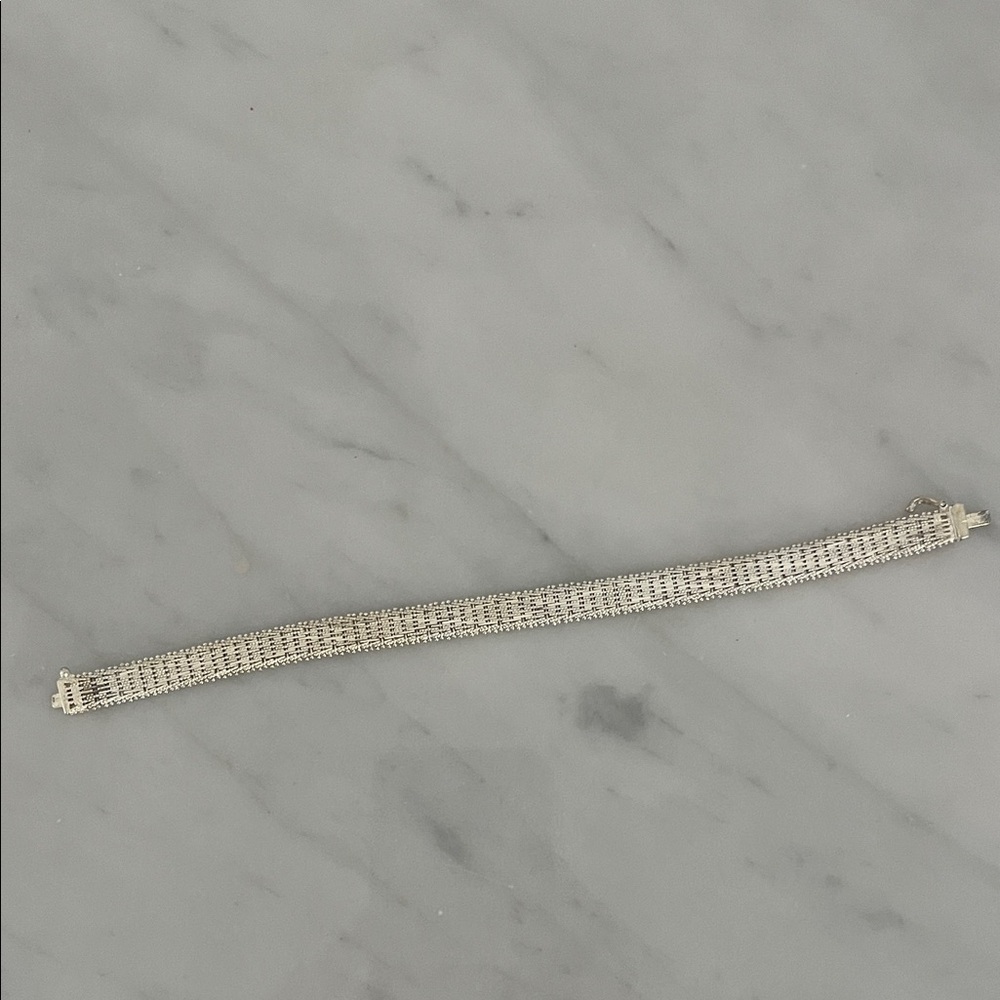 Vintage 1980s Sterling Silver Bracelet - Picture 5 of 12